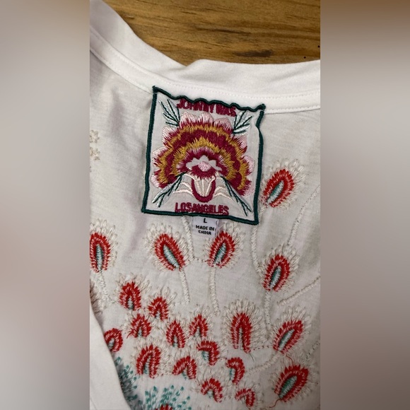 Johnny Was Grace Flutter Sleeve Tee - Picture 3 of 5